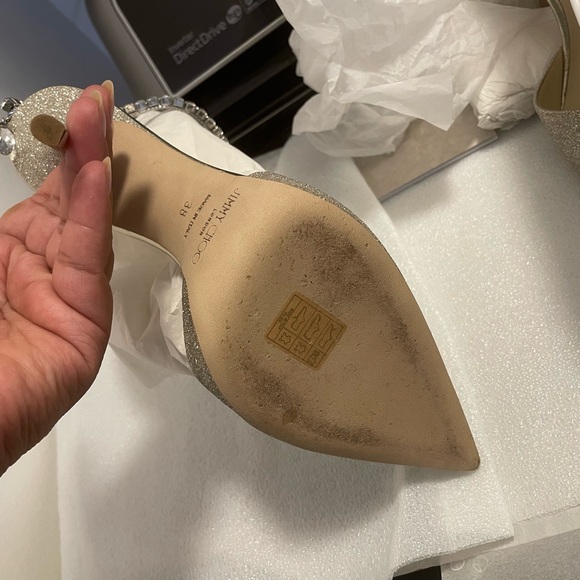 Jimmy Choo Glitter Saeda 100 pump - Picture 4 of 5